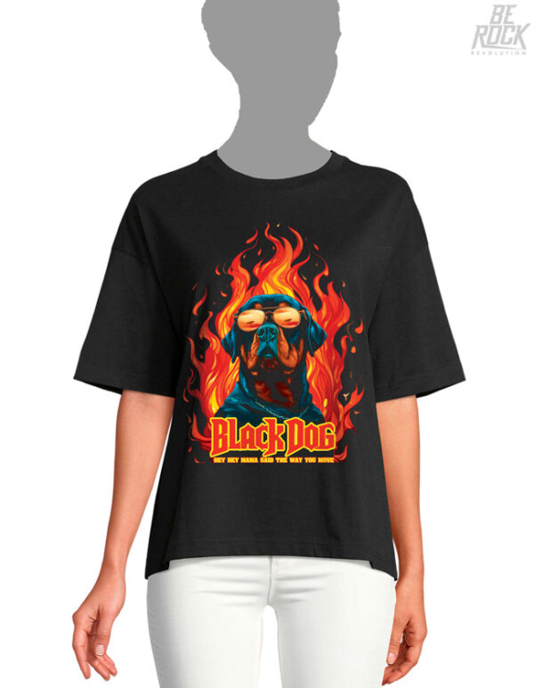 Be Rock Revolution Camiseta Oversize Black Dog Zeppelin