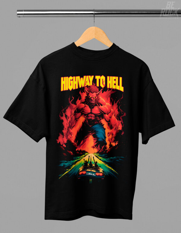 Be Rock Camiseta Oversize Highway to Hell