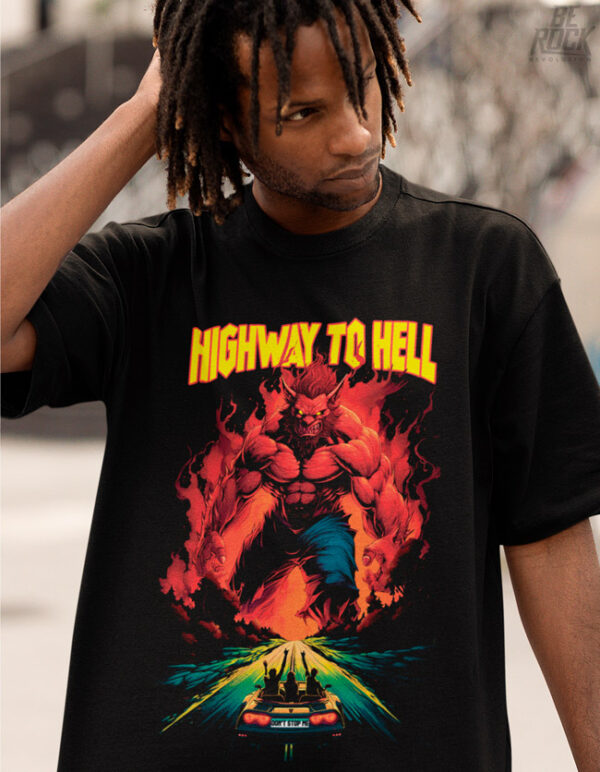 Be Rock Camiseta Oversize Highway to Hell