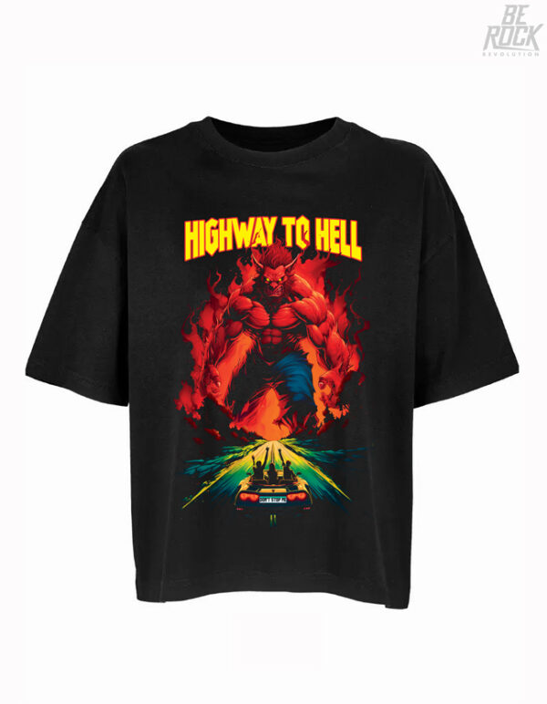 Be Rock Revolution Camiseta Oversize Highway To Hell