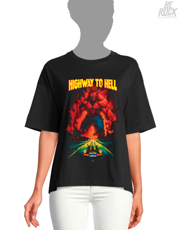 Be Rock Revolution Camiseta Oversize Highway to Hell