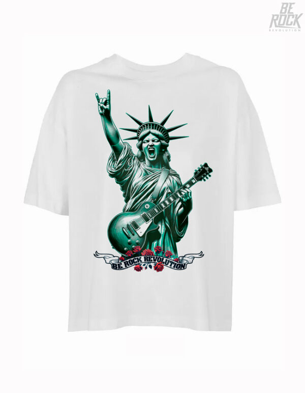 Be Rock Revolution Camiseta Rock n Liberty Oversize Mujer