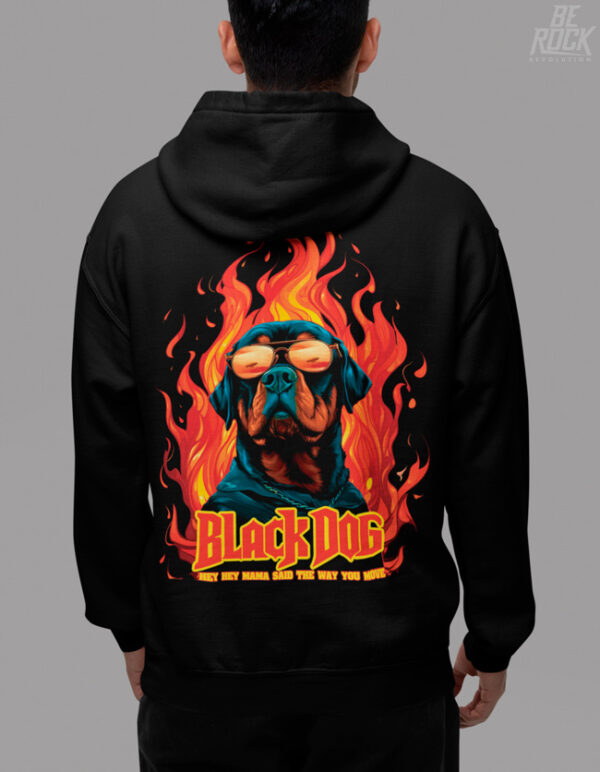 Be Rock Hoodie Black Dog Zeppelin