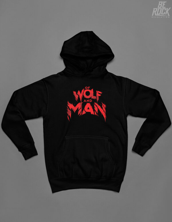 Be Rock Hoodie Of Wolf and Man front