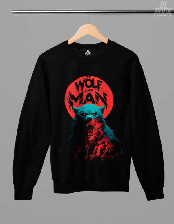 Be Rock Sudadera Of Wolf and Man