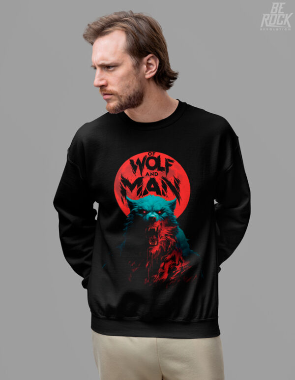 Be Rock Sudadera Of Wolf and Man