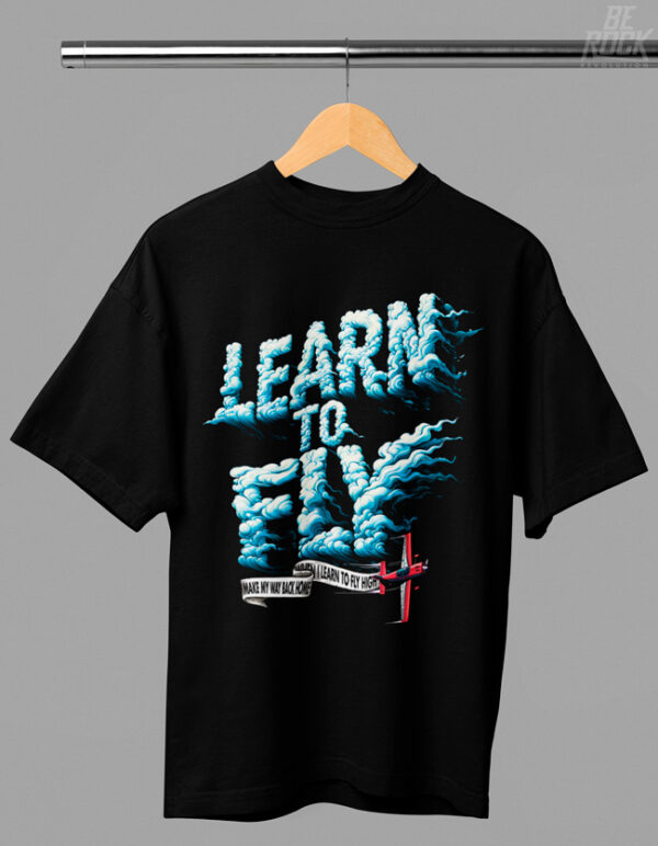 Be Rock Camiseta Oversize Learn to Fly