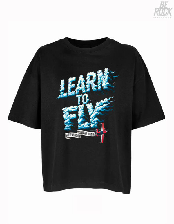 Be Rock Revolution Camiseta Oversize Learn to Fly