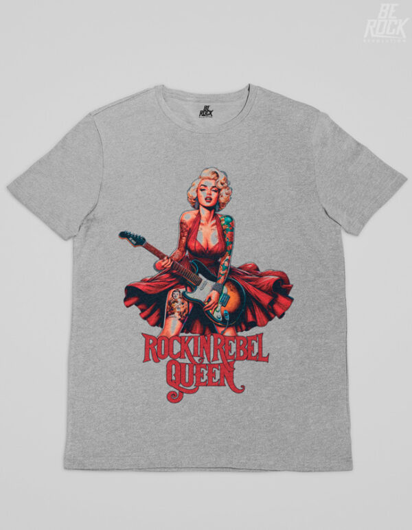 Be Rock Camiseta Rockin' Rebel Queen Ceniza