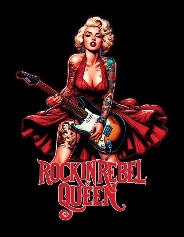 Be Rock Rockin' Rebel Queen desing